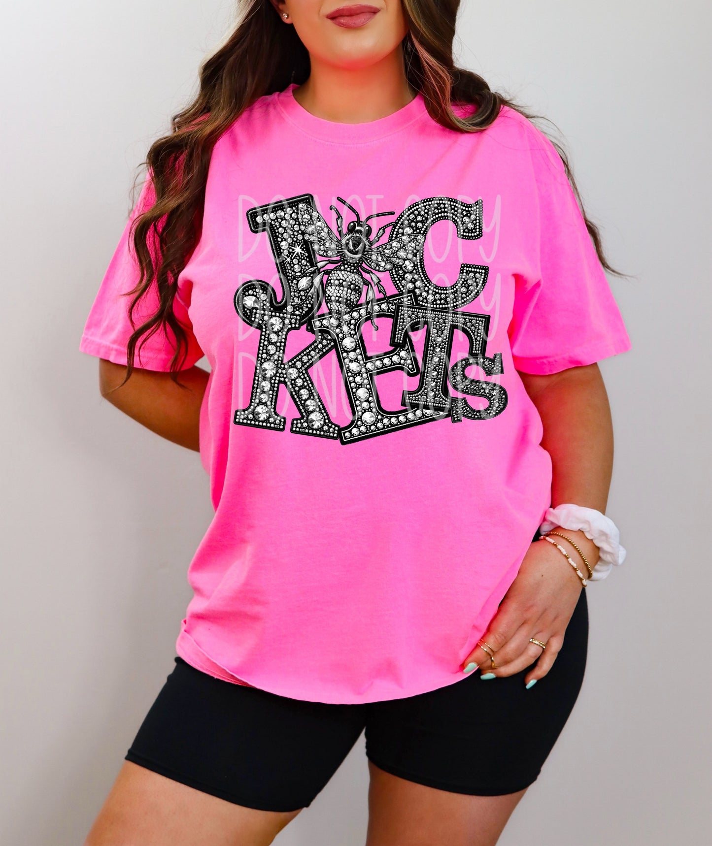 JACKETS RHINESTONE MASCOT - DTF TRANSFER