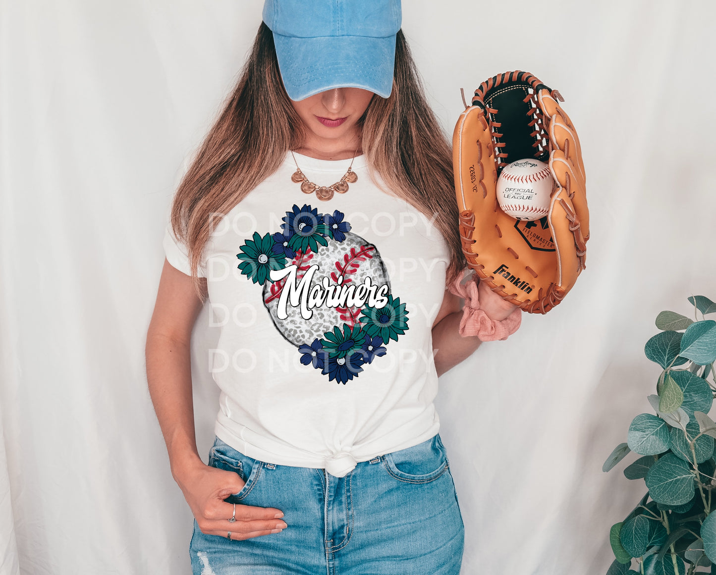 FLORAL BASEBALL - DTF TRANSFER