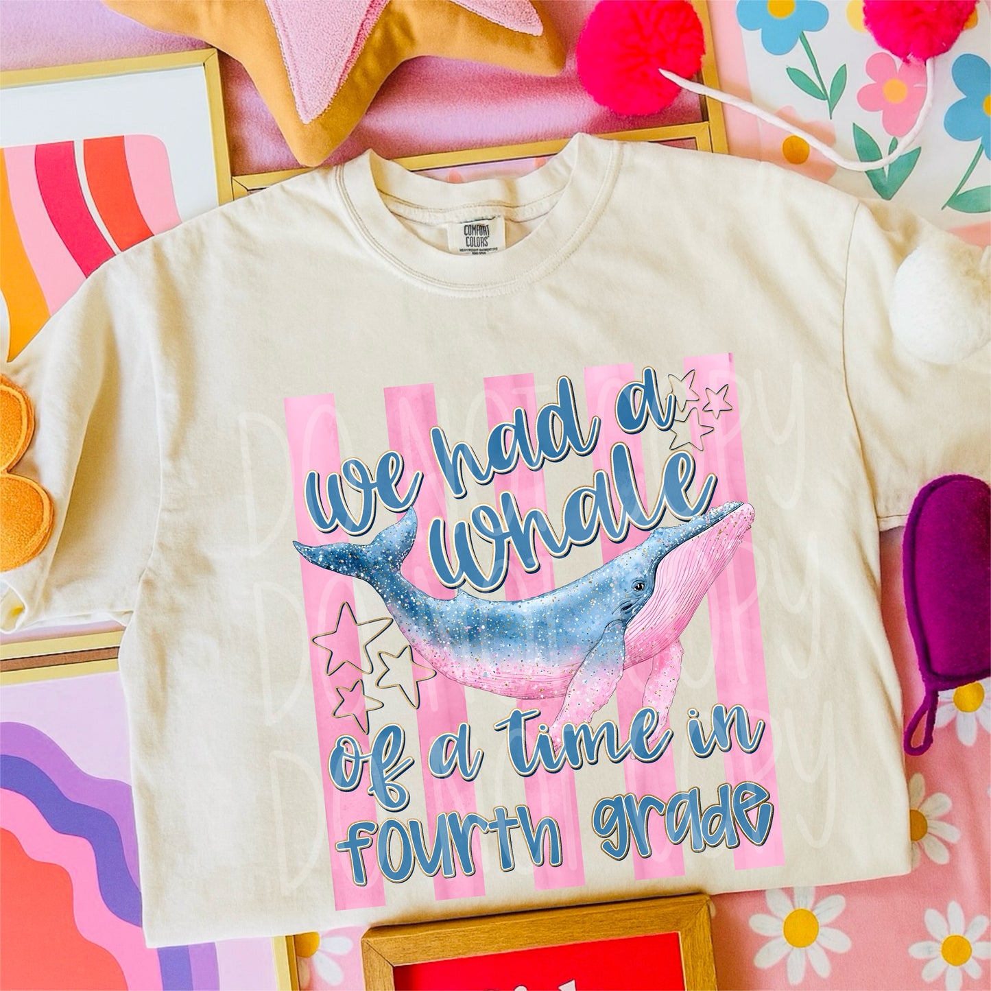 WHALE OF A TIME, FOURTH GRADE - DTF TRANSFER