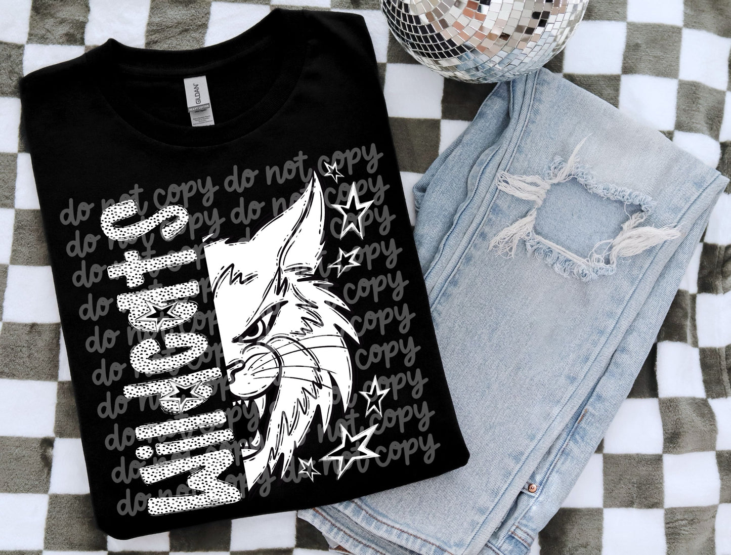 WILDCATS DOTTED MASCOTS - DTF TRANSFER