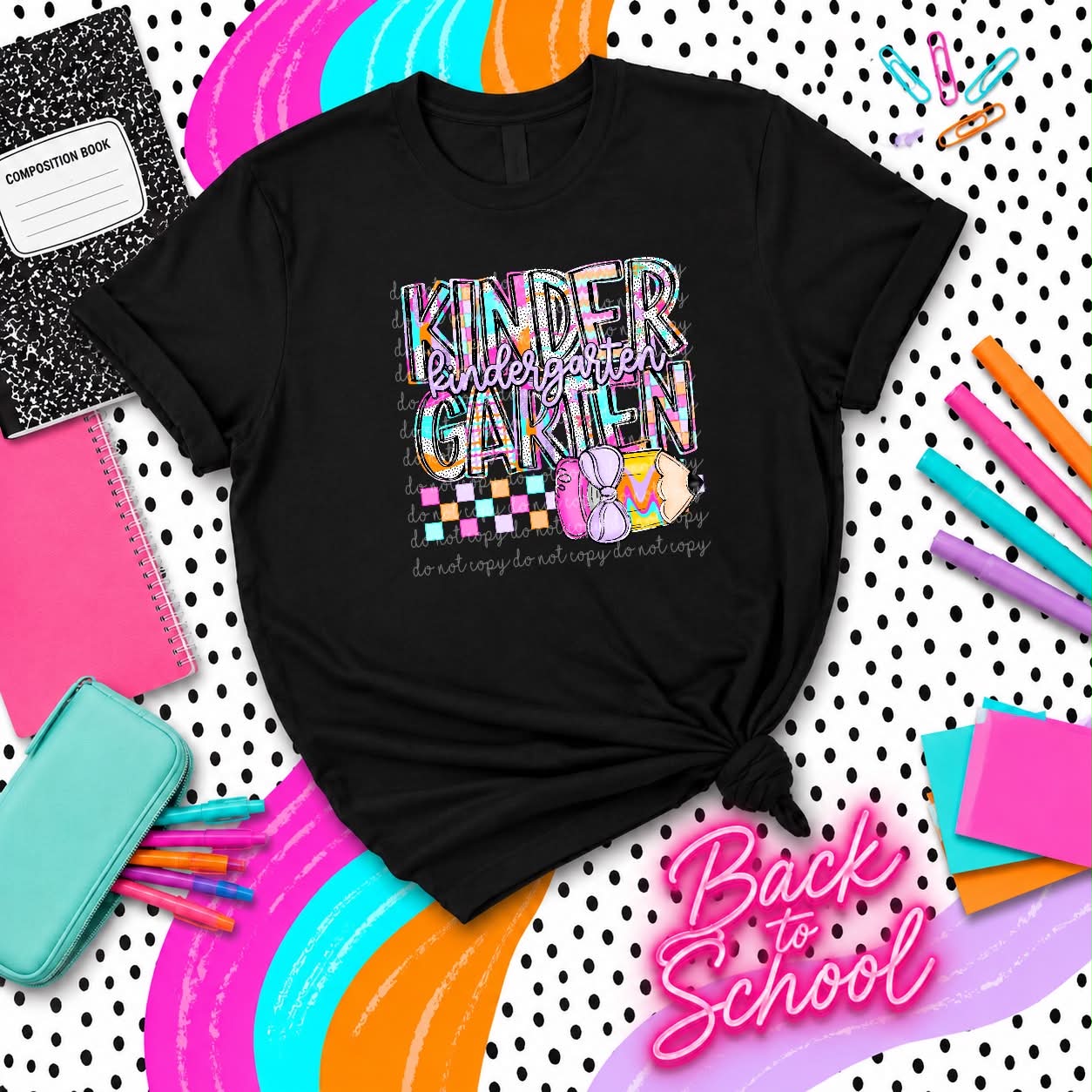 KINDERGARTEN PENCIL - DTF TRANSFER