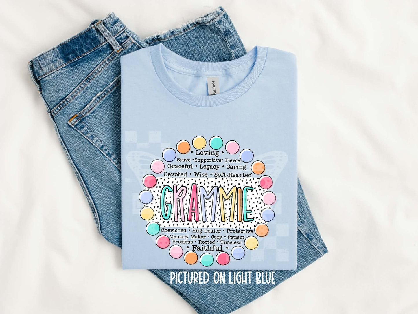 GRAMMIE CIRCLE POLKA DOTS - DTF TRANSFER
