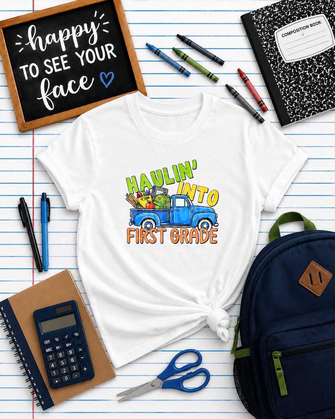 HAULIN INTO FIRST GRADE - DTF TRANSFER