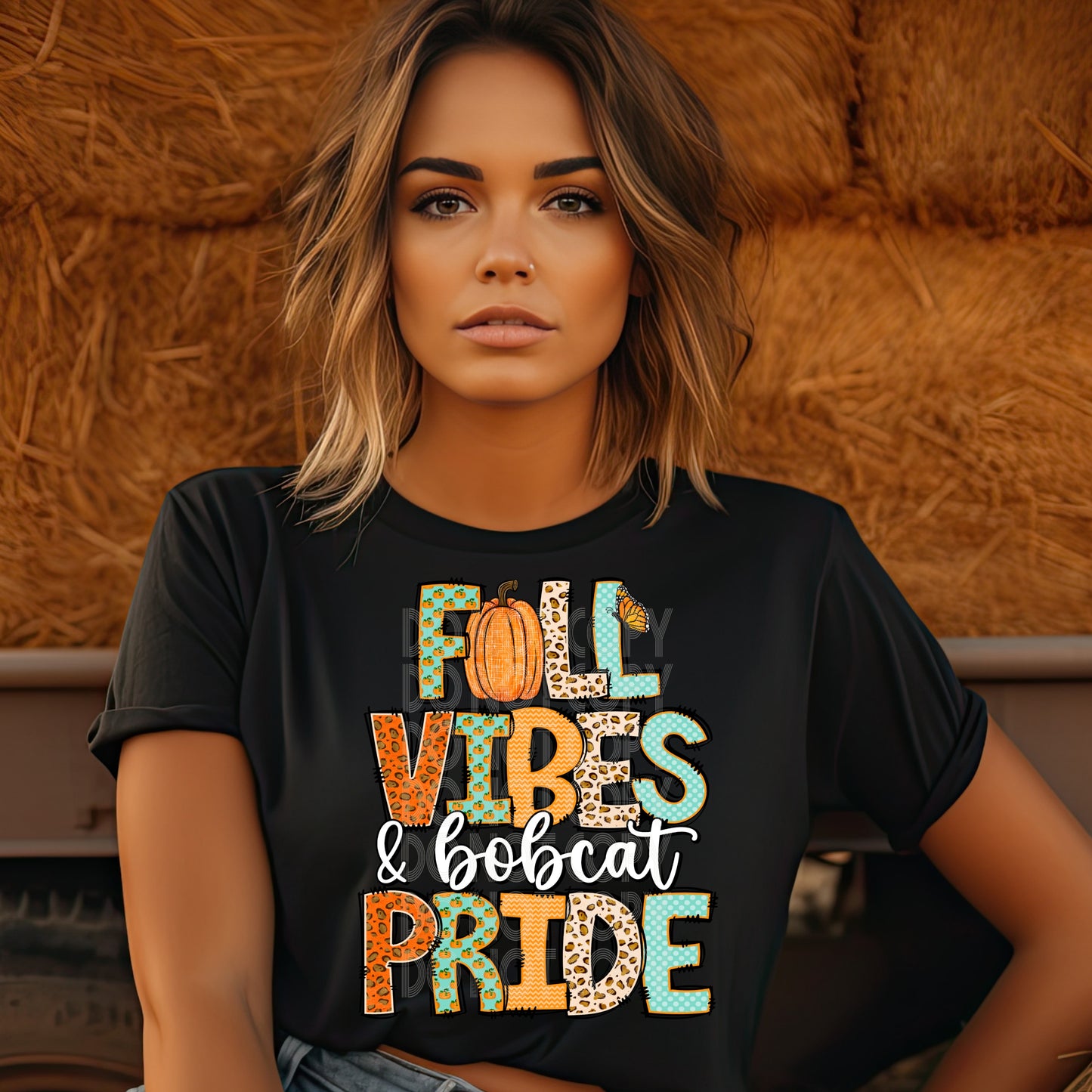 Fall vibes bobcat pride - DTF TRANSFER