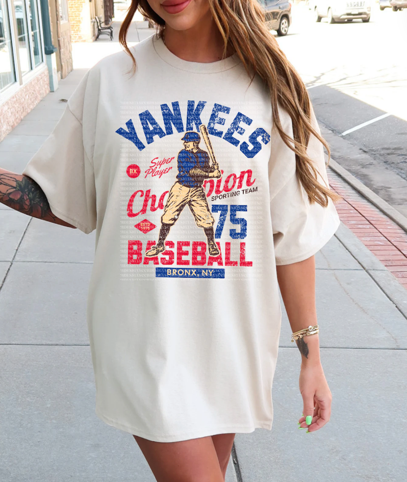 YANKEES VINTAGE BASEBALL - DTF TRANSFER