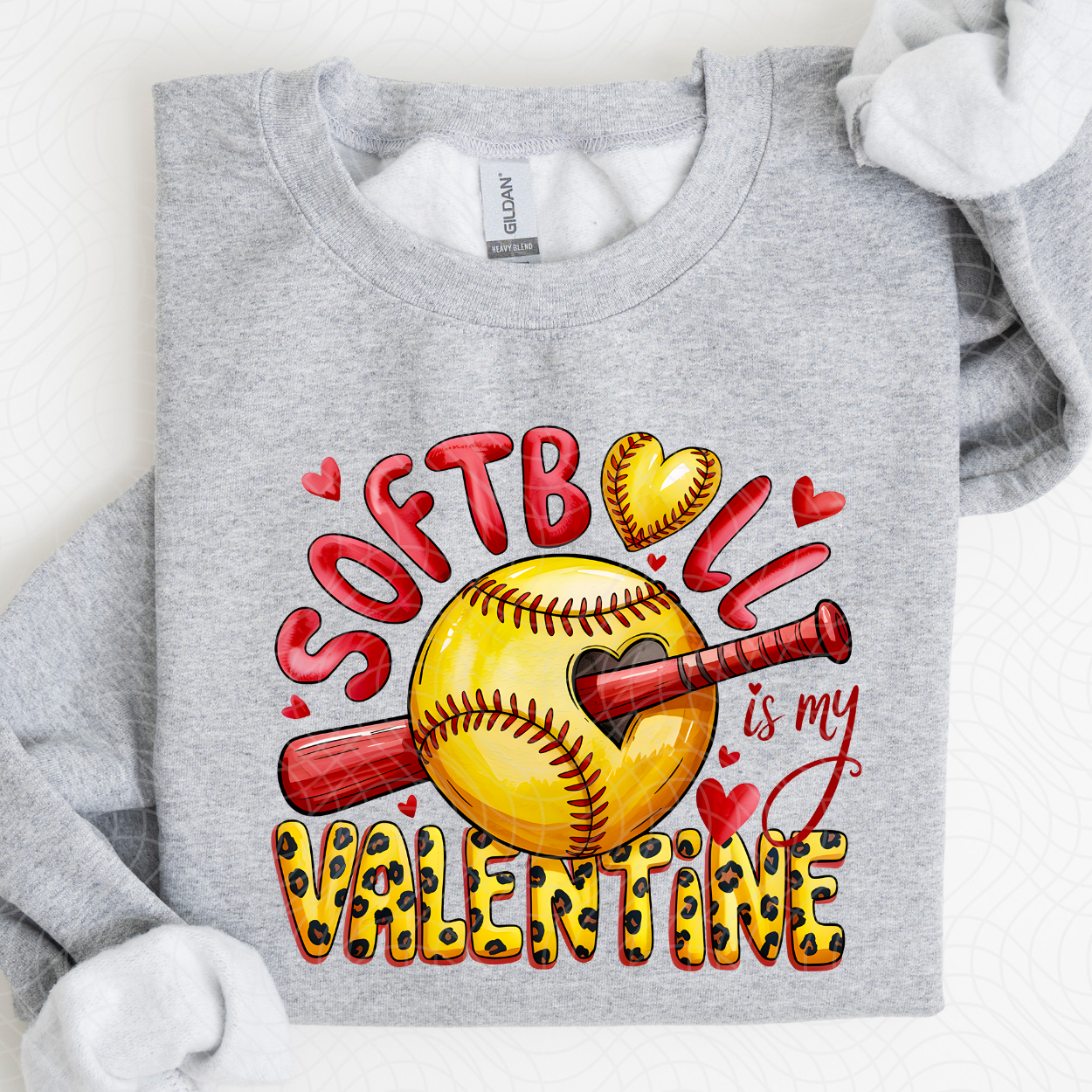 SOFTBALL IS MY VALENTINE - DTF TRANSFER