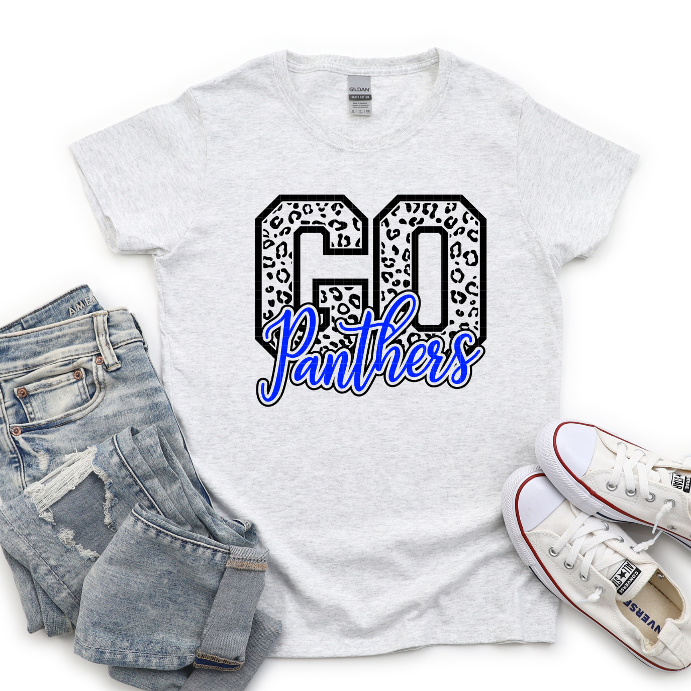 GO PANTHERS LEOPARD - DTF TRANSFER