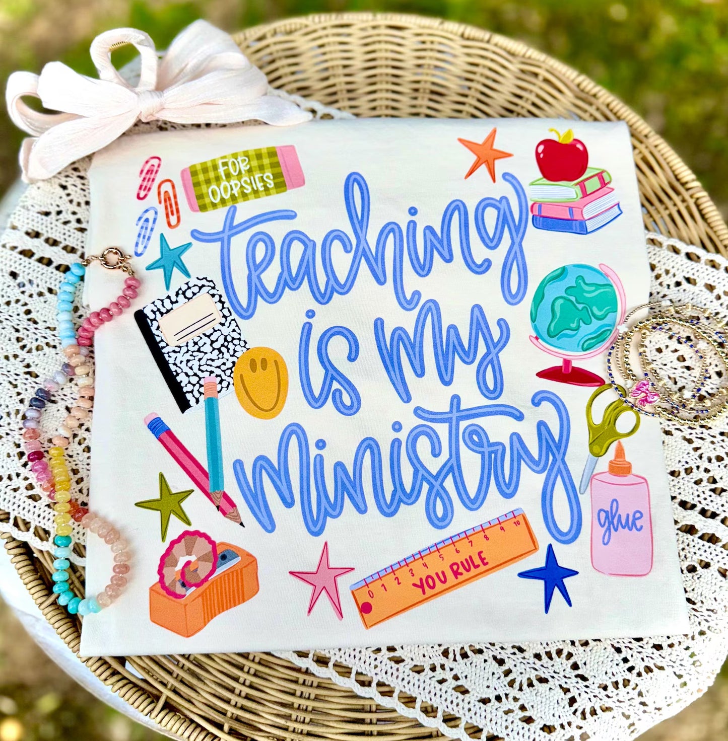 TEACHING IS MY MINISTRY BLUE - DTF TRANSFER