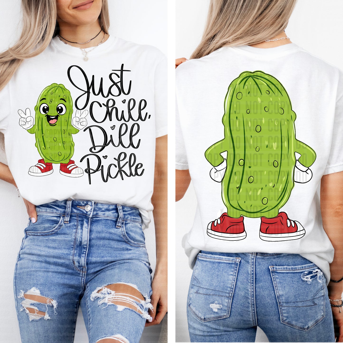 JUST CHILL, BOY - FRONT AND BACK - DTF TRANSFER