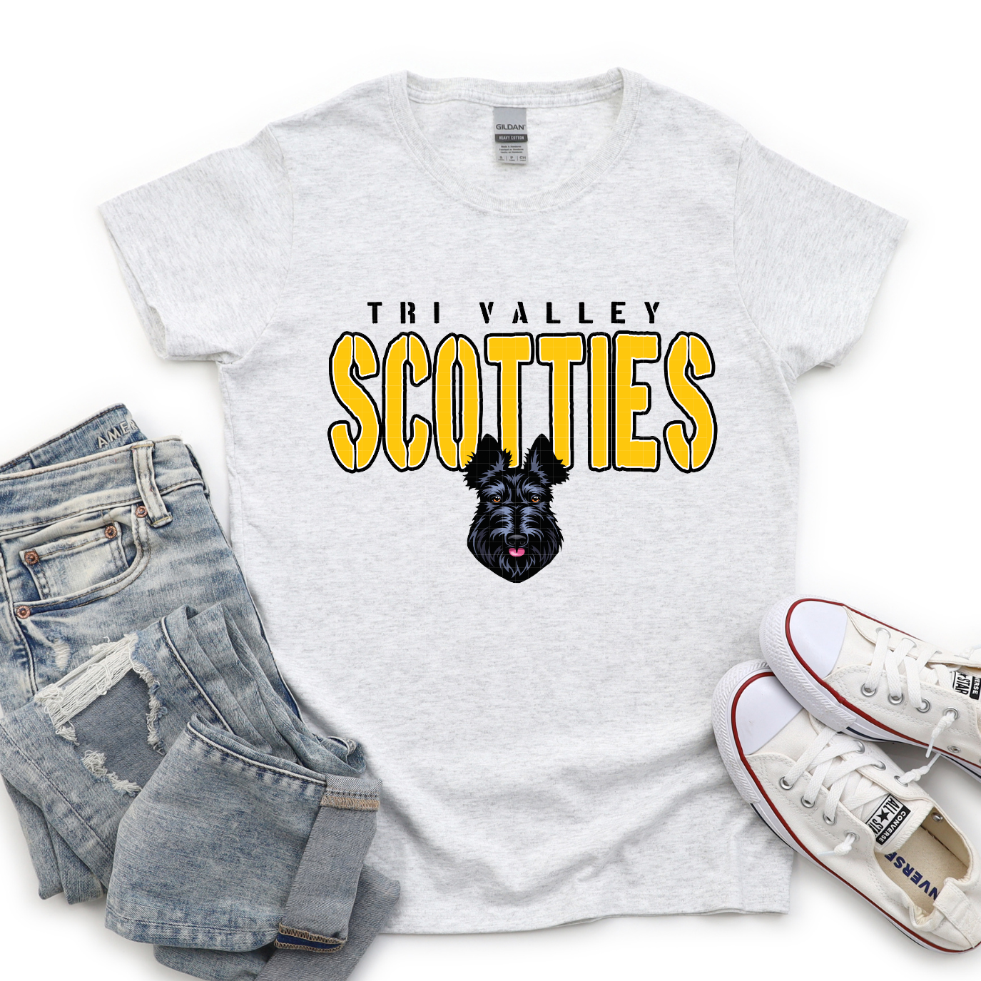 TRI VALLEY SCOTTIES MASCOT - DTF TRANSFER