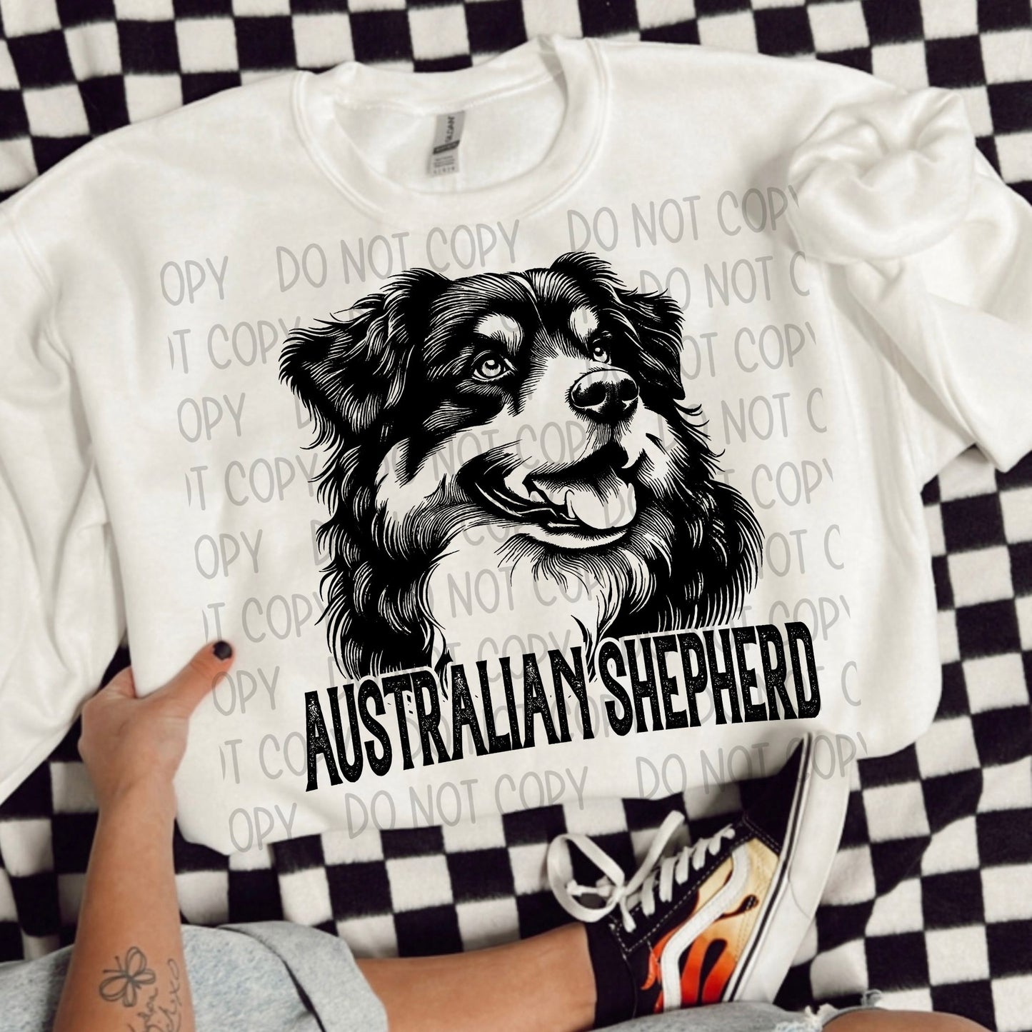 AUSTRALIAN SHEPHERD DOG - DTF TRANSFER