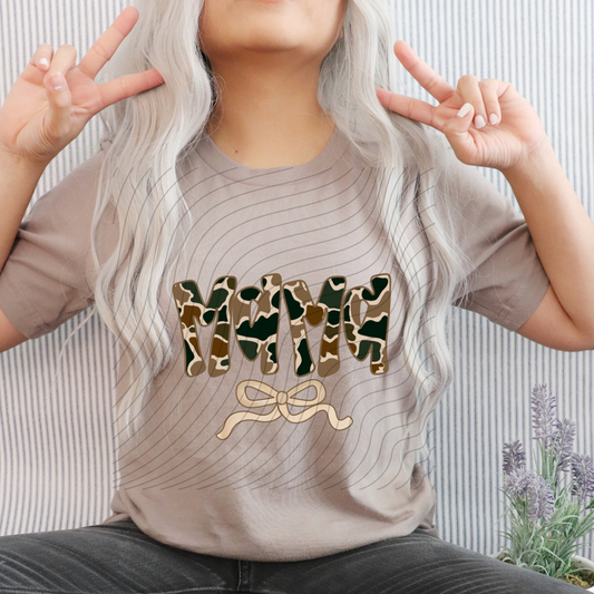 MAMA CAMO COQUETTE - DTF TRANSFER