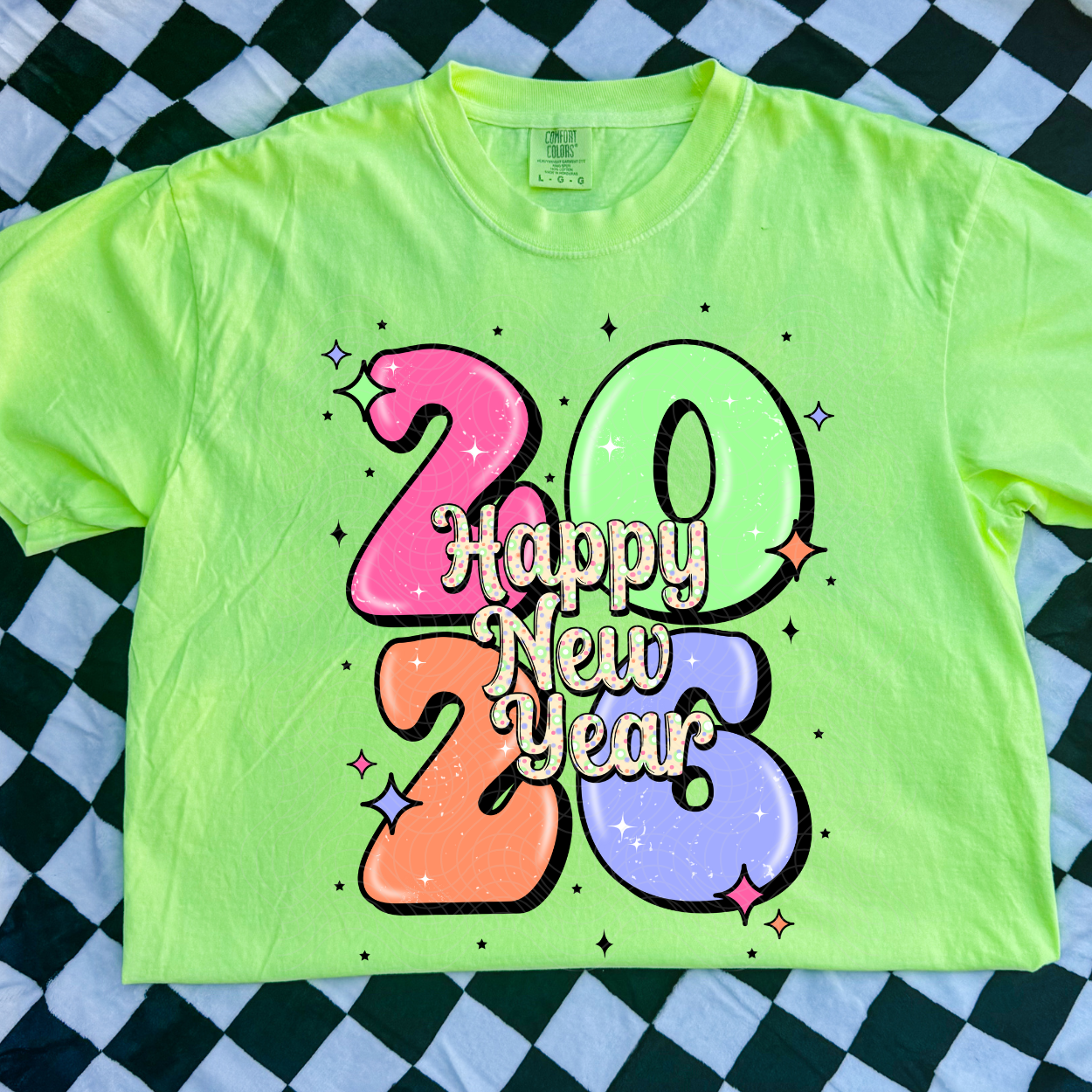 HAPPY NEW YEAR 2026 COLOR - DTF TRANSFER