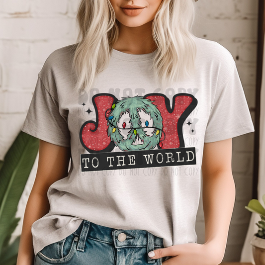 JOY TO THE WORLD - DTF TRANSFER