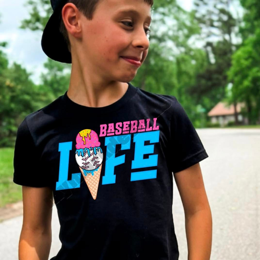 BASEBALL LIFE DRIP - DTF TRANSFER