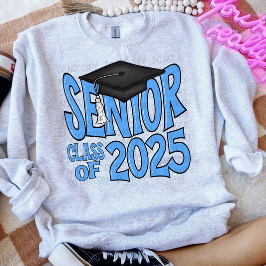 SENIOR 2025 BLUE - DTF TRANSFER
