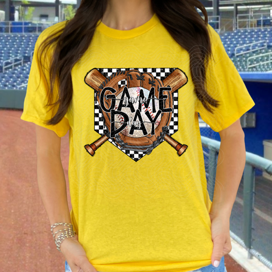 BASEBALL GAME DAY GLOVE - DTF TRANSFER