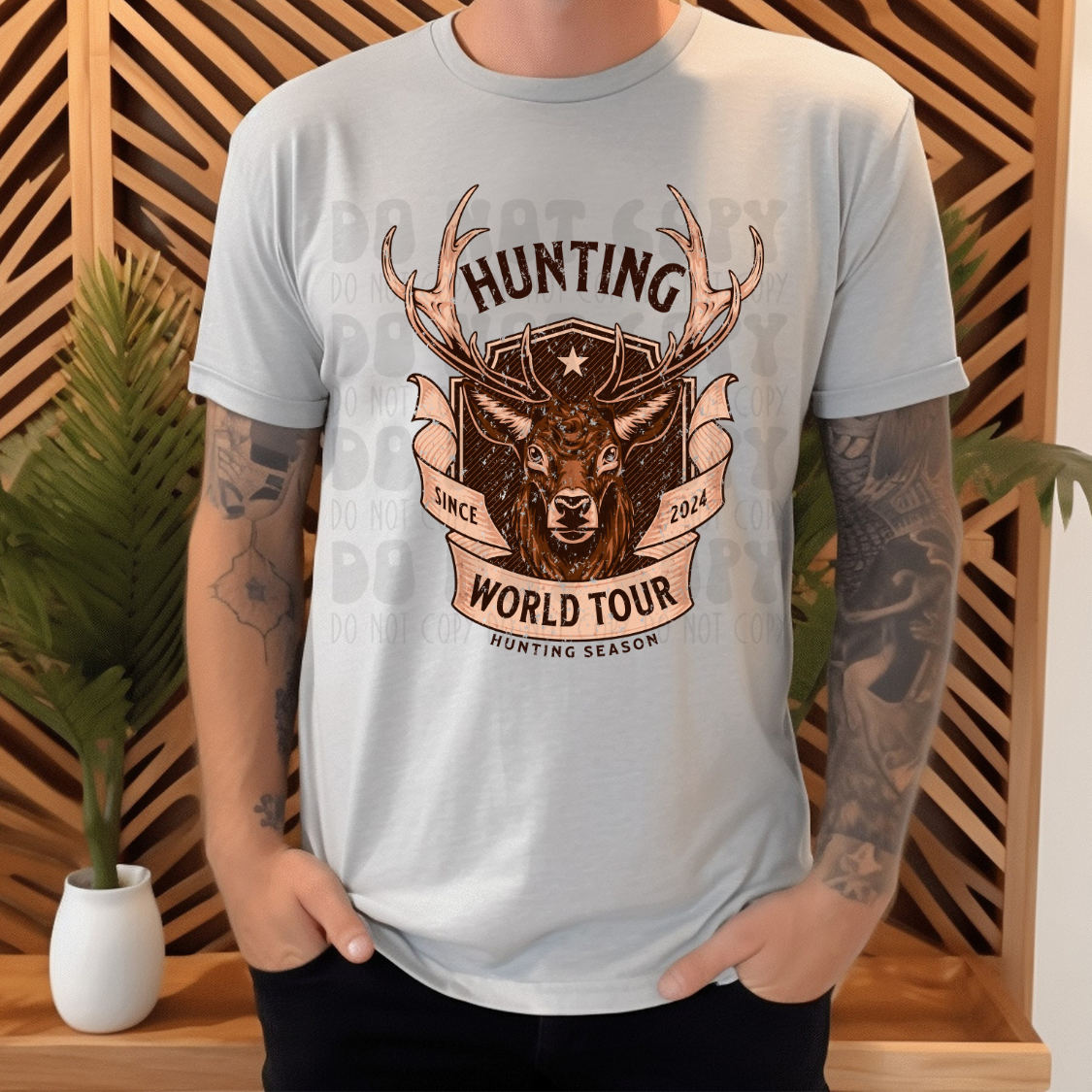 HUNTING WORLD TOUR DRK FONT - DTF TRANSFER