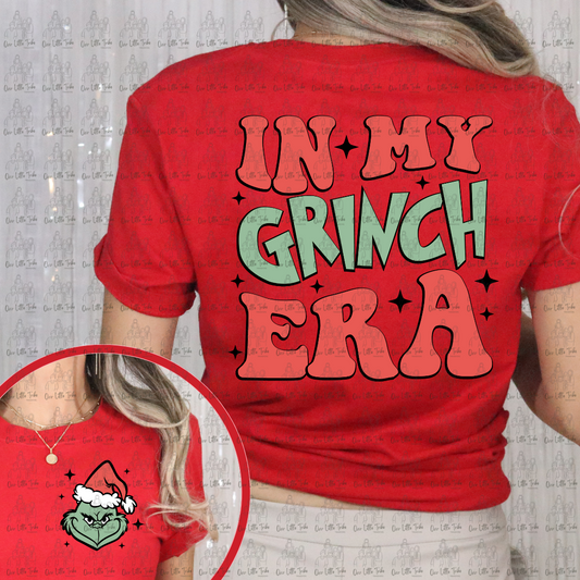 IN MY GREEN GUY ERA WASHED RED AND GREEN W/POCKET - DTF TRANSFER
