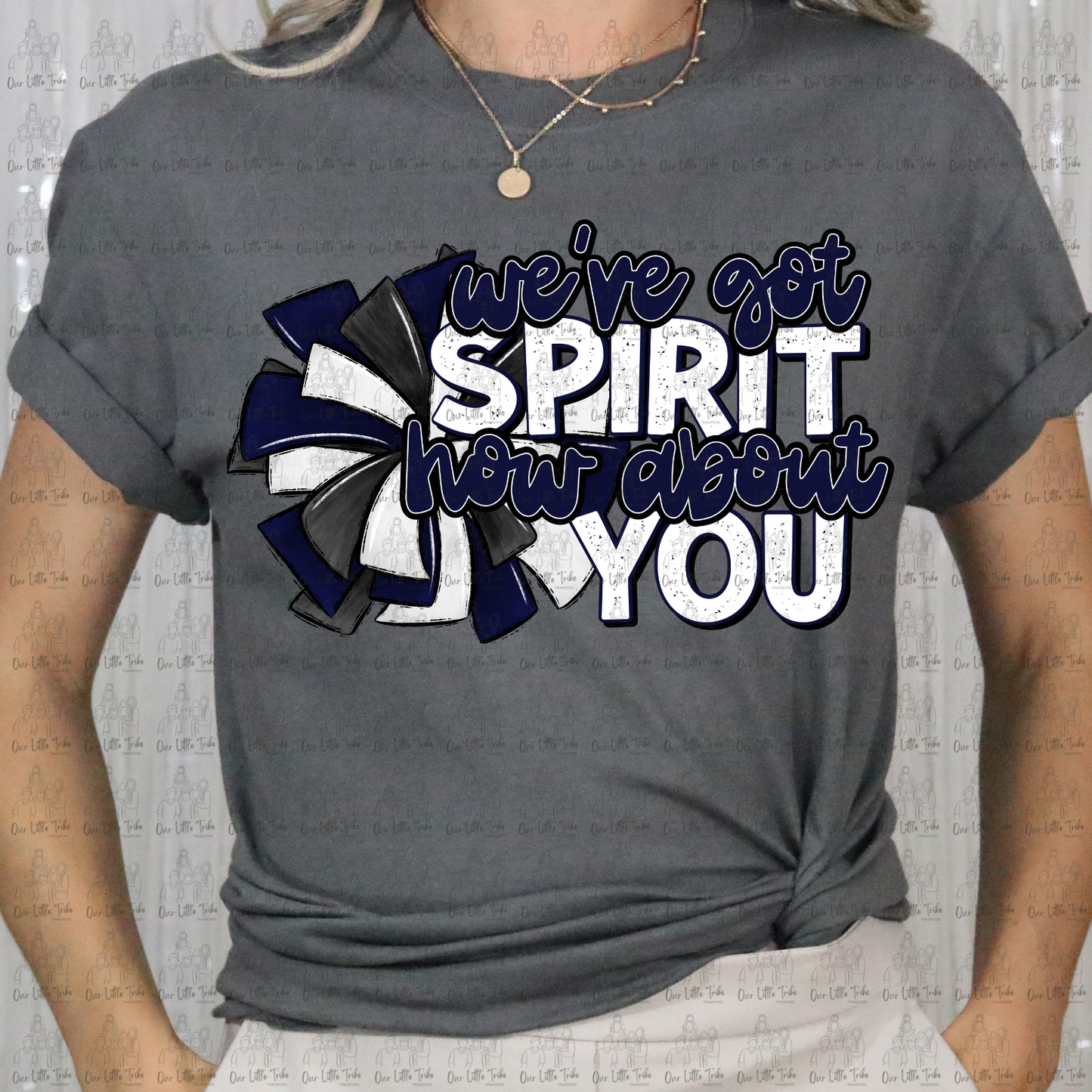 WE'VE GOT SPIRIT - NAVY BLUE - DTF TRANSFER