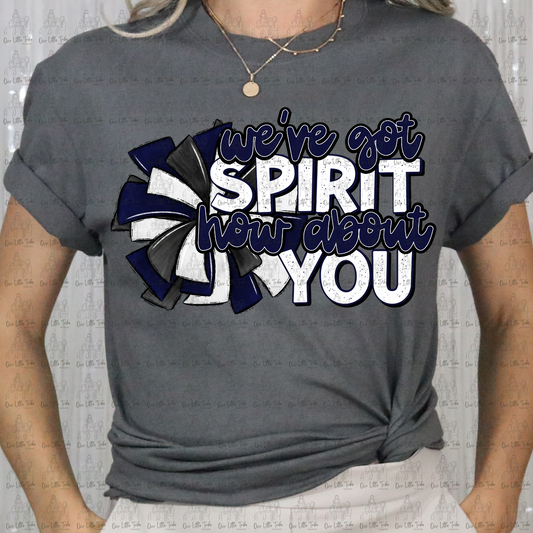 WE'VE GOT SPIRIT - NAVY BLUE - DTF TRANSFER