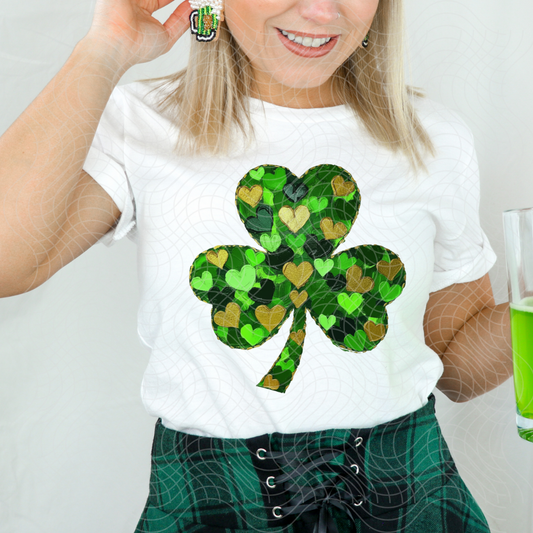 HEARTS SHAMROCK - DTF TRANSFER