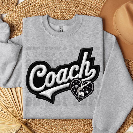 COACH FAUX EMBROIDERY GYMNASTICS - DTF TRANSFER