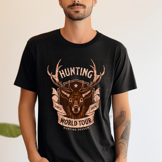 HUNTING WORLD TOUR LIGHT FONT - DTF TRANSFER