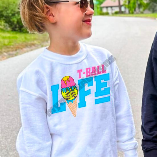TBALL SOFTBALL LIFE DRIP - DTF TRANSFER