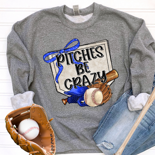 BASEBALL PITCHES BLUE - DTF TRANSFER