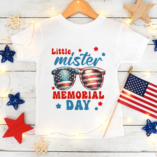 LITTLE MISTER MEMORIAL DAY - DTF TRANSFER