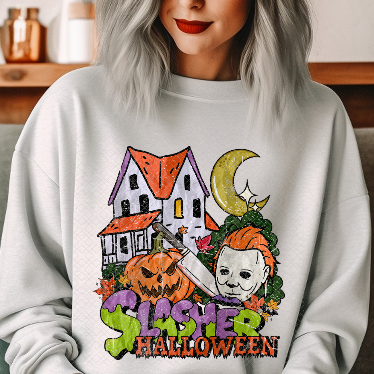 SLASHER DISTRESSED PAPER - DTF TRANSFER