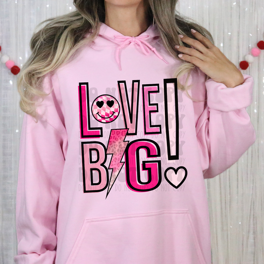 LOVE BIG PINKS - DTF TRANSFER