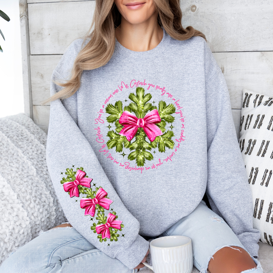 FUR SNOWFLAKE WITH WORDS W/ SLEEVE - DTF TRANSFER