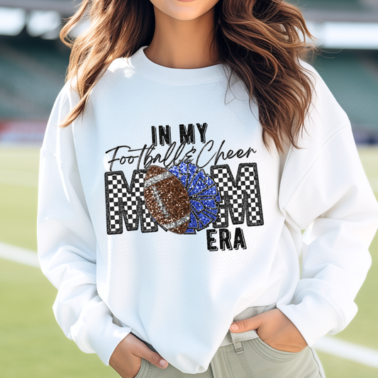 FOOTBALL & CHEER MOM ERA BLUE - DTF TRANSFER