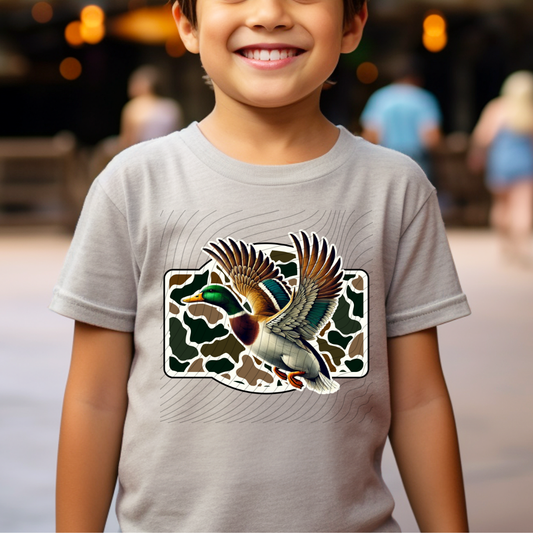 CAMO FLYING DUCK - DTF TRANSFER