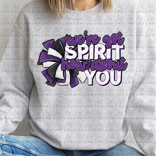 WE'VE GOT SPIRIT - PURPLE - DTF TRANSFER