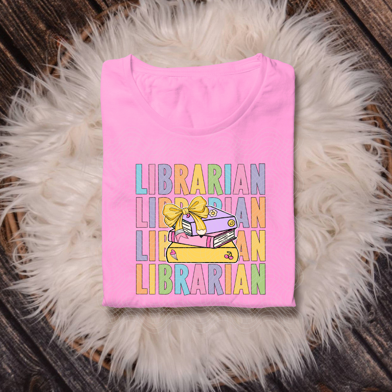 LIBRARIAN STACKED - DTF TRANSFER