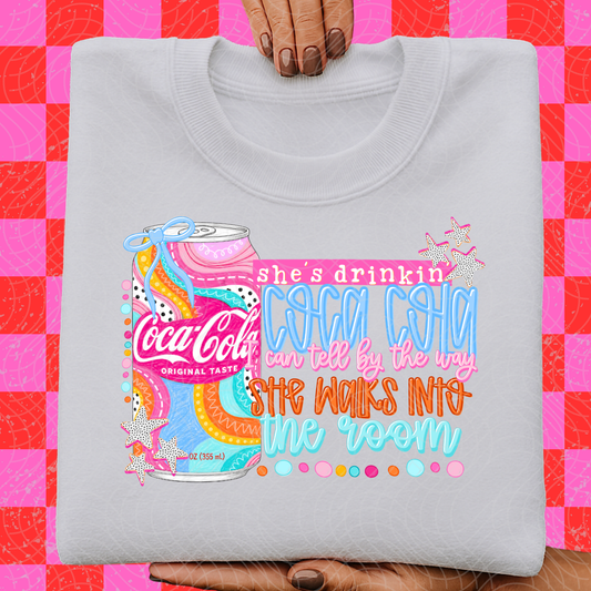 SHE'S DRINKIN' - DTF TRANSFER