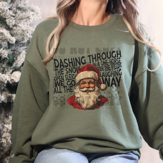 DASHING THROUGH THE SNOW - DTF TRANSFER