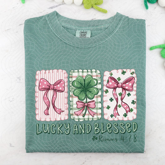 LUCKY AND BLESSED - DTF TRANSFER