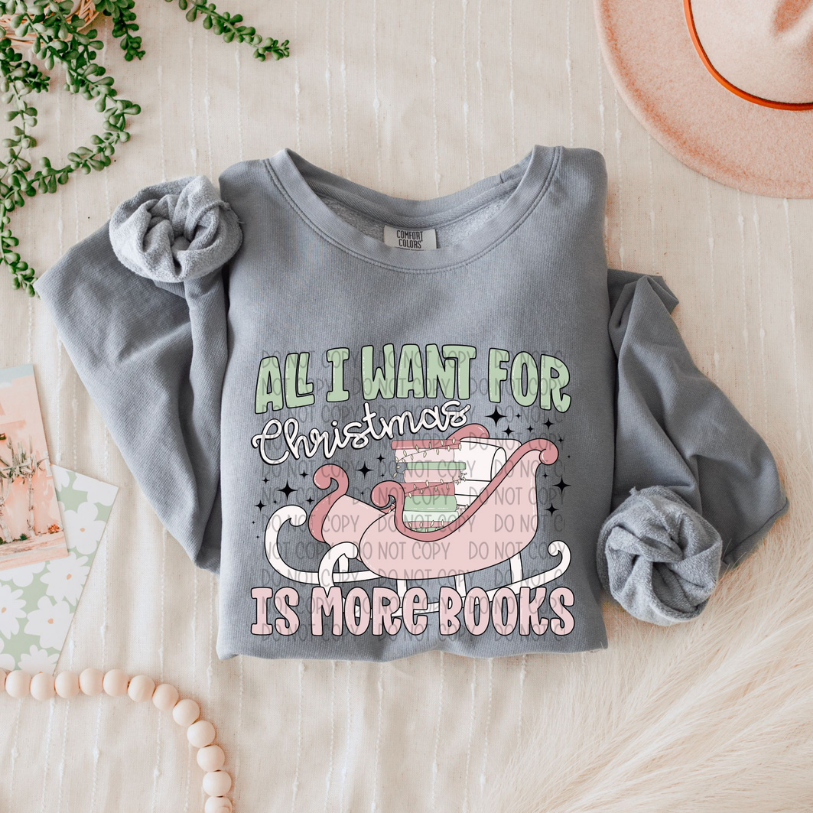 BOOKS FOR CHRISTMAS - DTF TRANSFER