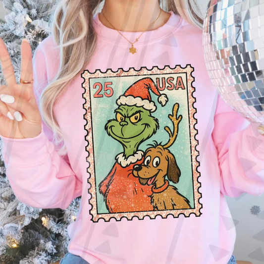 CHRISTMAS STAMP - DTF TRANSFER
