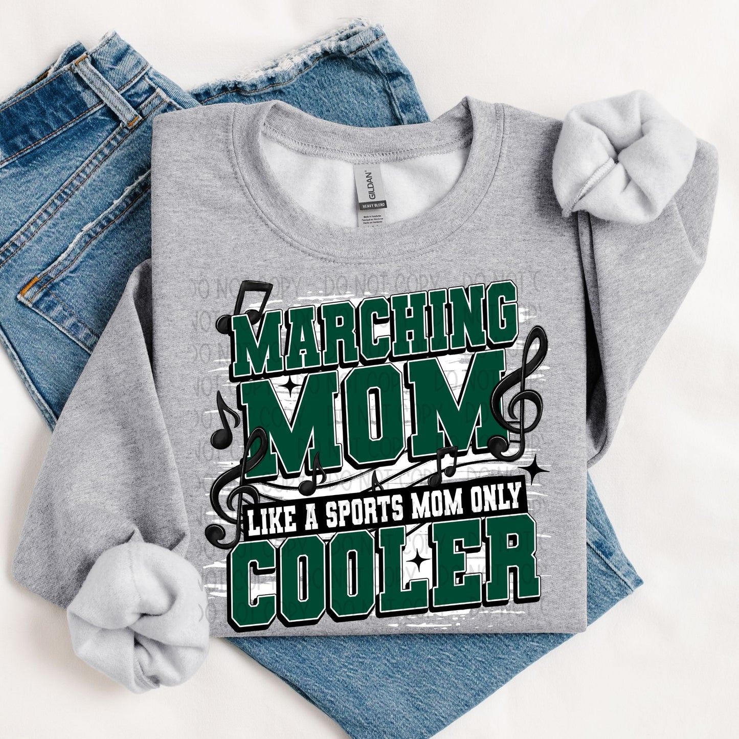 MARCHING BAND DARK GREEN - DTF TRANSFER