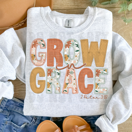 GROW IN GRACE - DTF TRANSFER