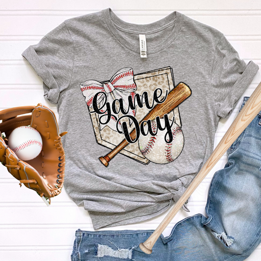 BASEBALL GAME DAY PLATE - DTF TRANSFER