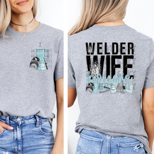 WELDER WIFE BOUGIE W/ POCKET - DTF TRANSFER