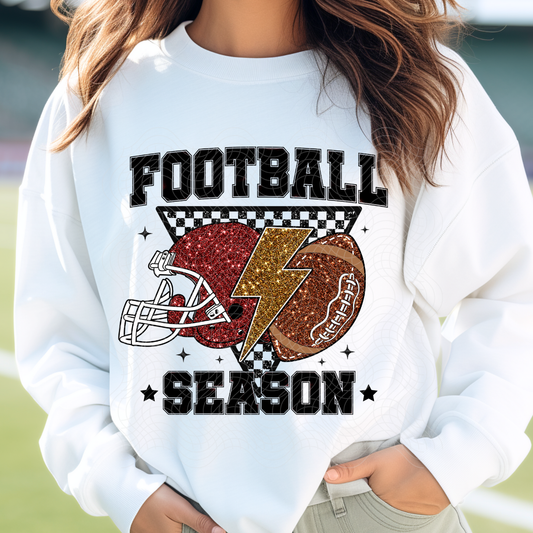 FOOTBALL SEASON MAROON - DTF TRANSFER