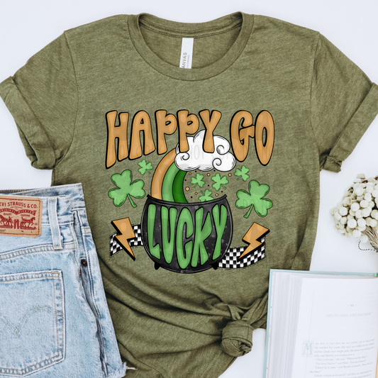HAPPY GO LUCKY - DTF TRANSFER