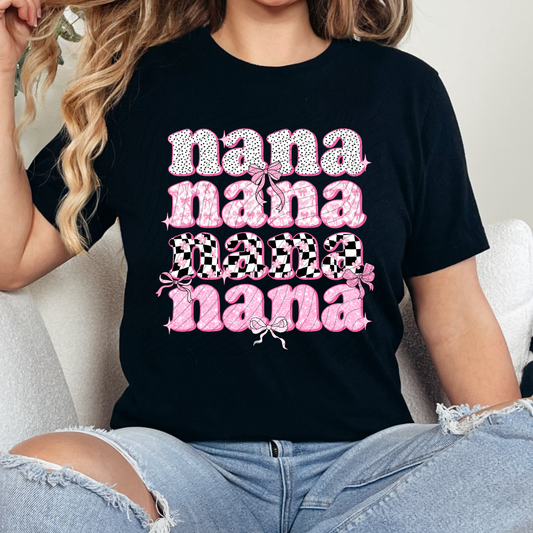 NANA PINK BLK - DTF TRANSFER